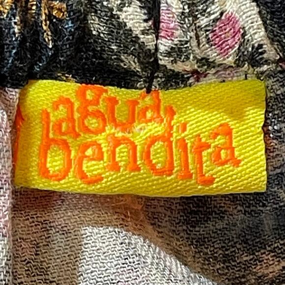 Agua Bendita Aguja Daphne Cutout Floral Maxi Dress Medium - Picture 8 of 9